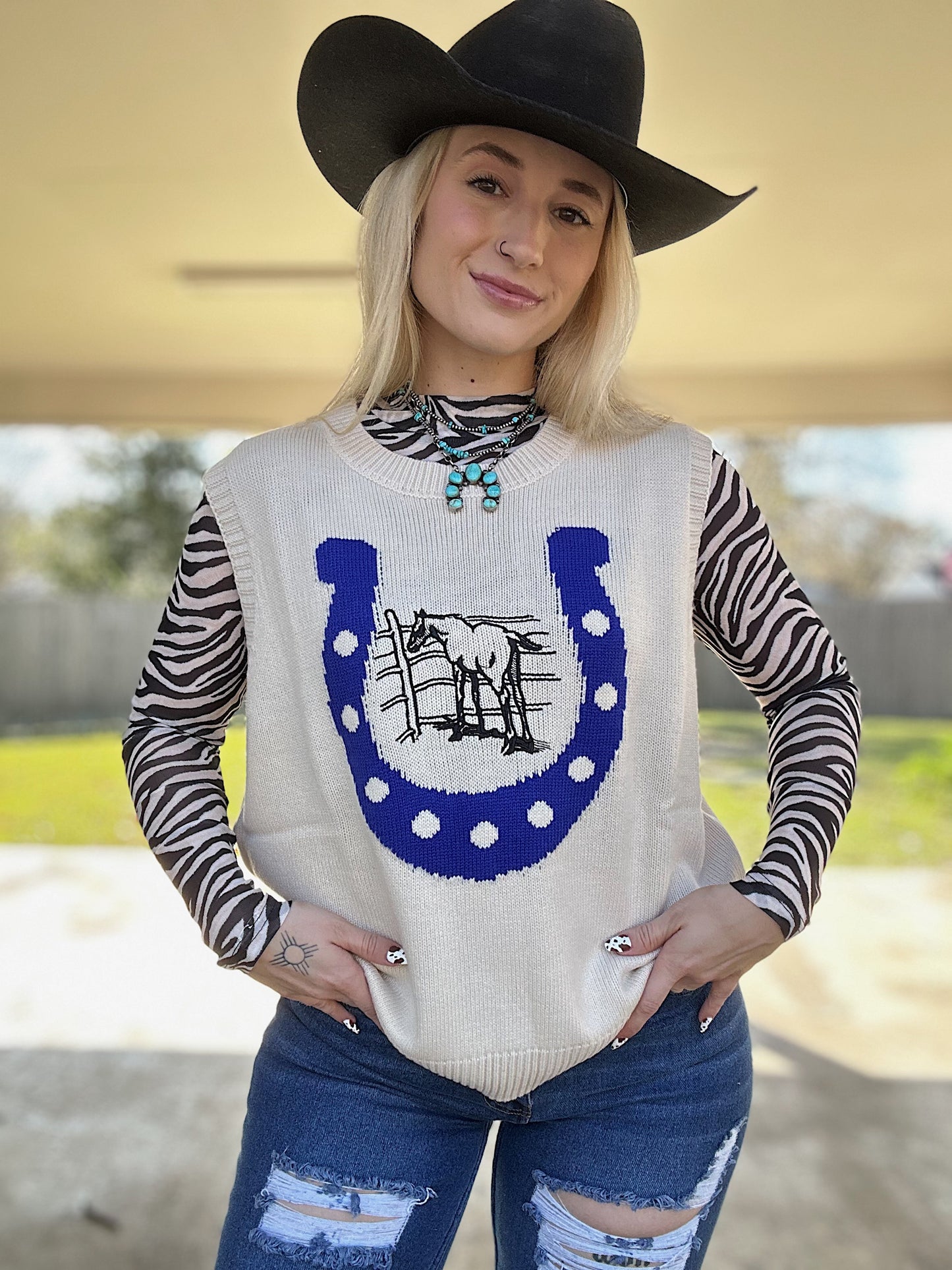 The Stay Lucky Sweater Vest
