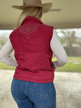 Load image into Gallery viewer, Maroon Boot Stitch Vest
