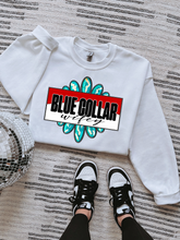 Load image into Gallery viewer, Blue Collar Wifey Tee or Crewneck
