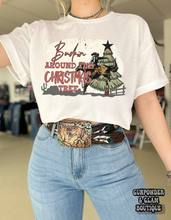 Load image into Gallery viewer, Buckin’ Around The Christmas Tree Tee or Crewneck

