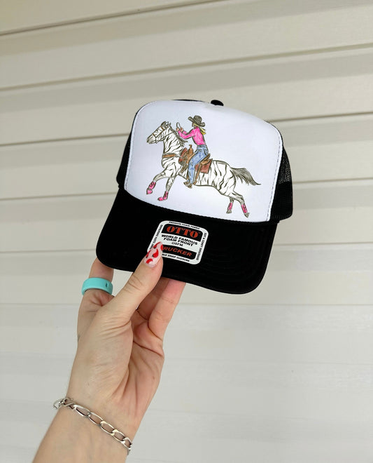 Cowgirl Chaos Trucker Hat (Multiple Color Options)