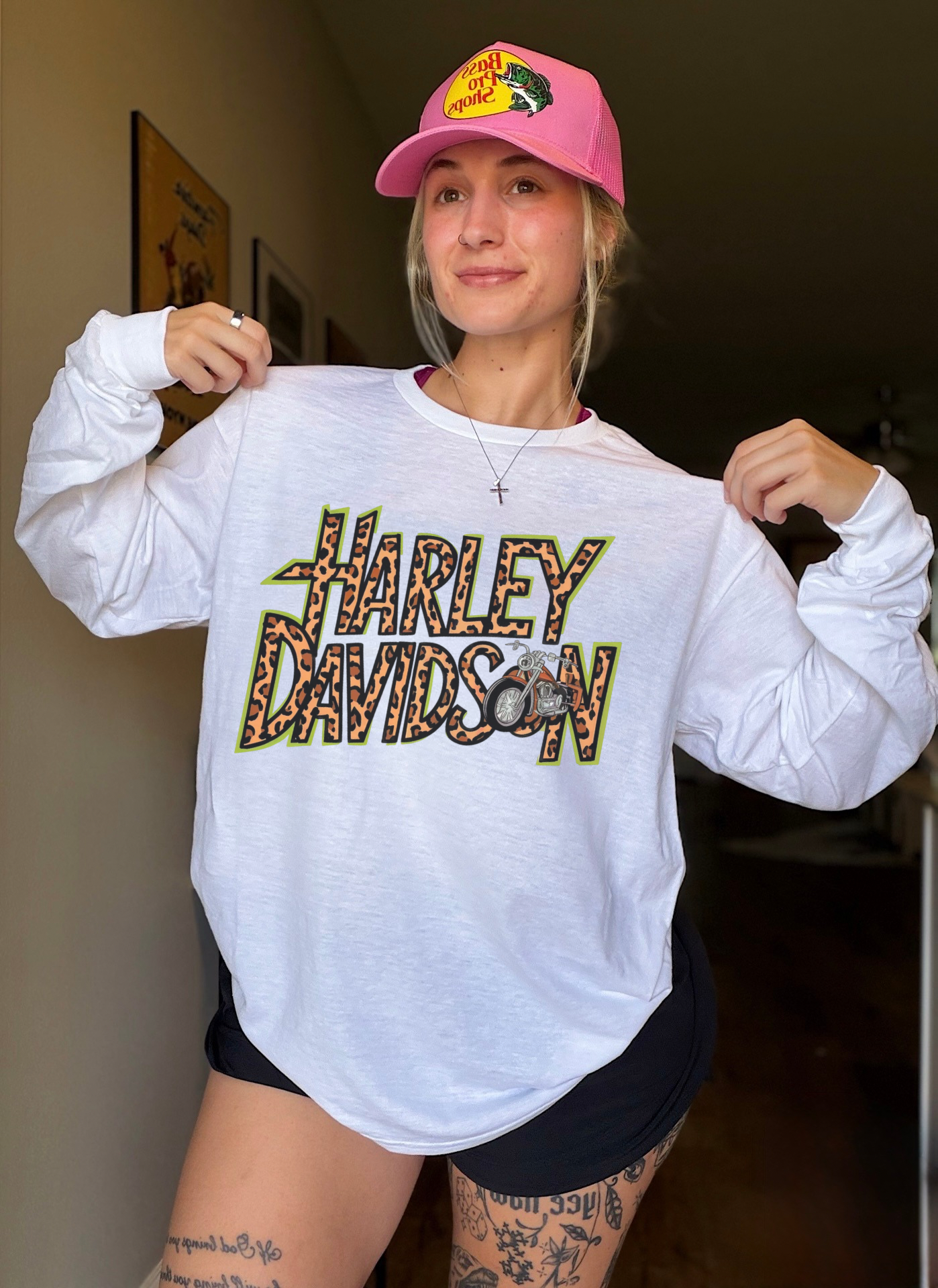 Leopard Harley Long Sleeve Tee