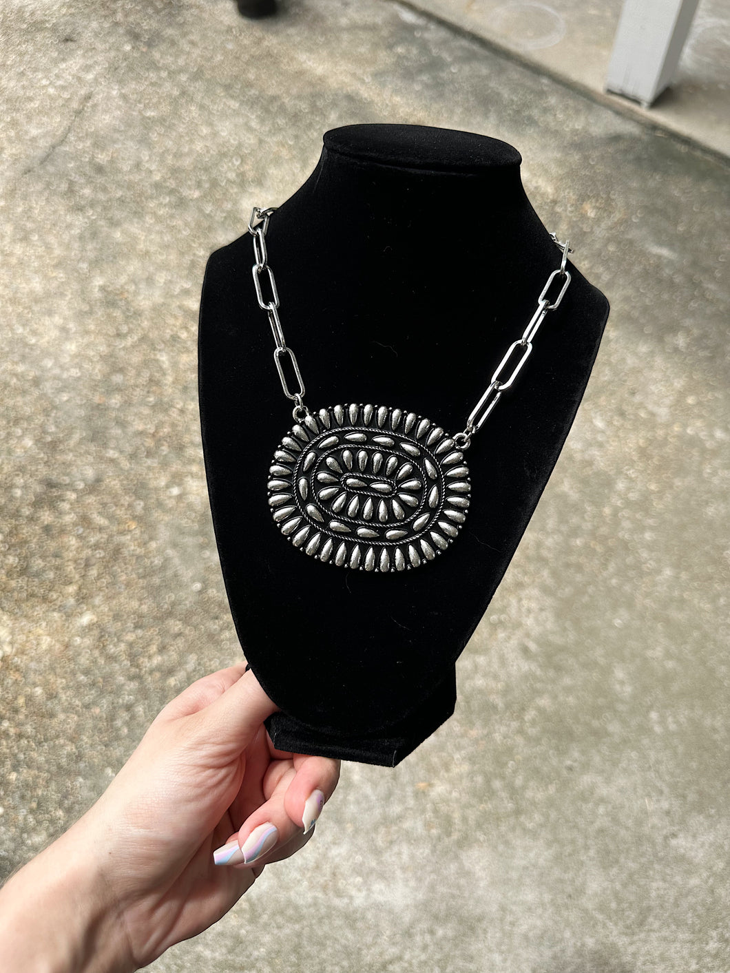 Jumbo Concho Necklace