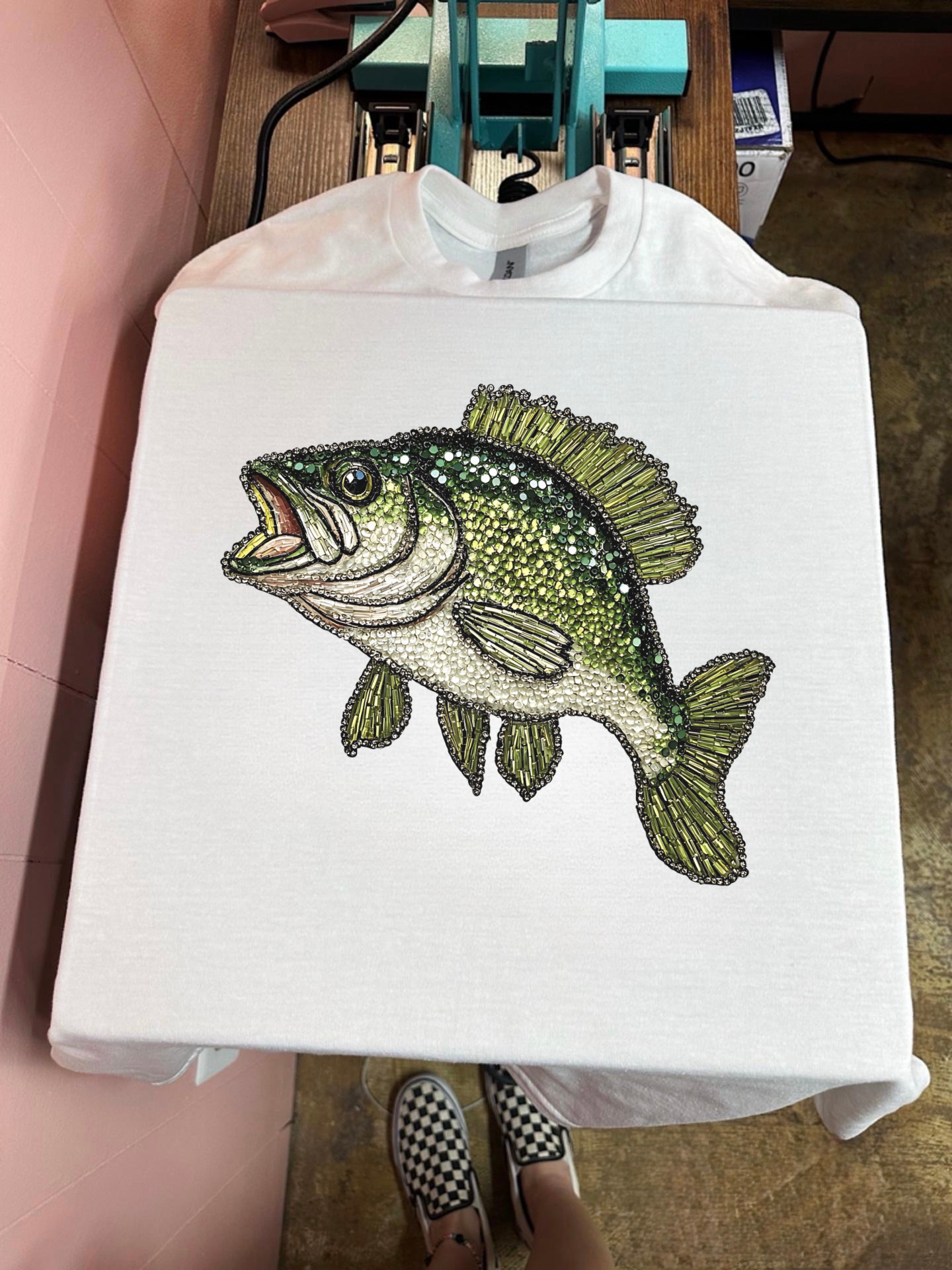 Rhinestone Bass TEE or CREWNECK