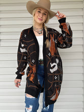Load image into Gallery viewer, Spurs &amp; Saddles Cardigan
