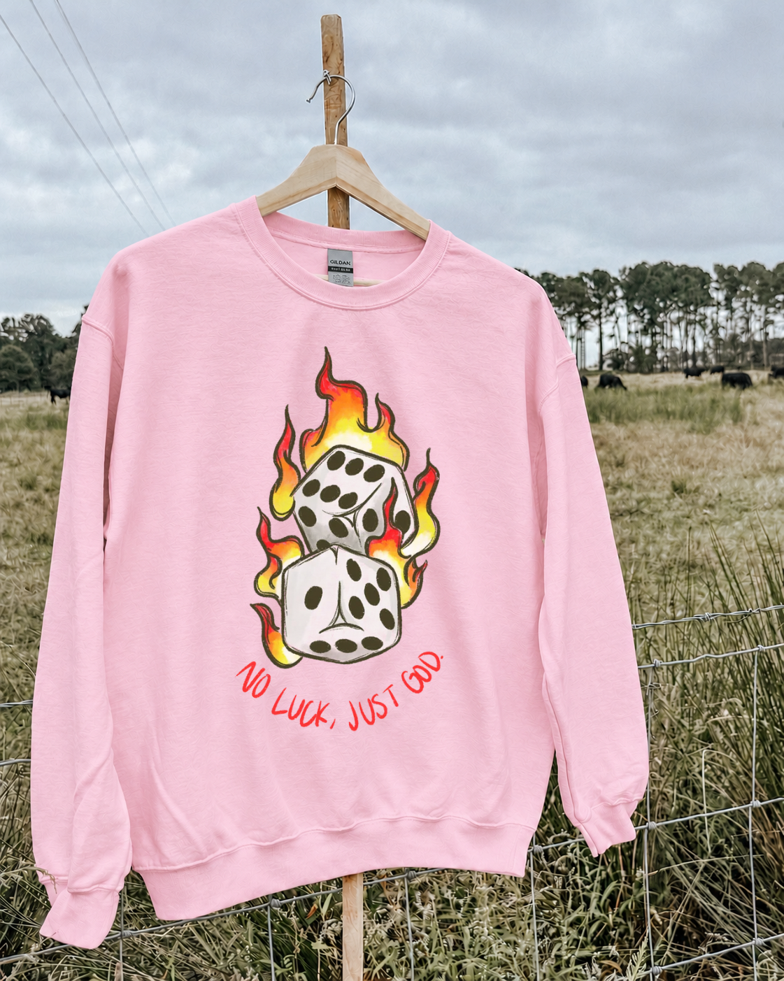 No Luck, Just God Crewneck