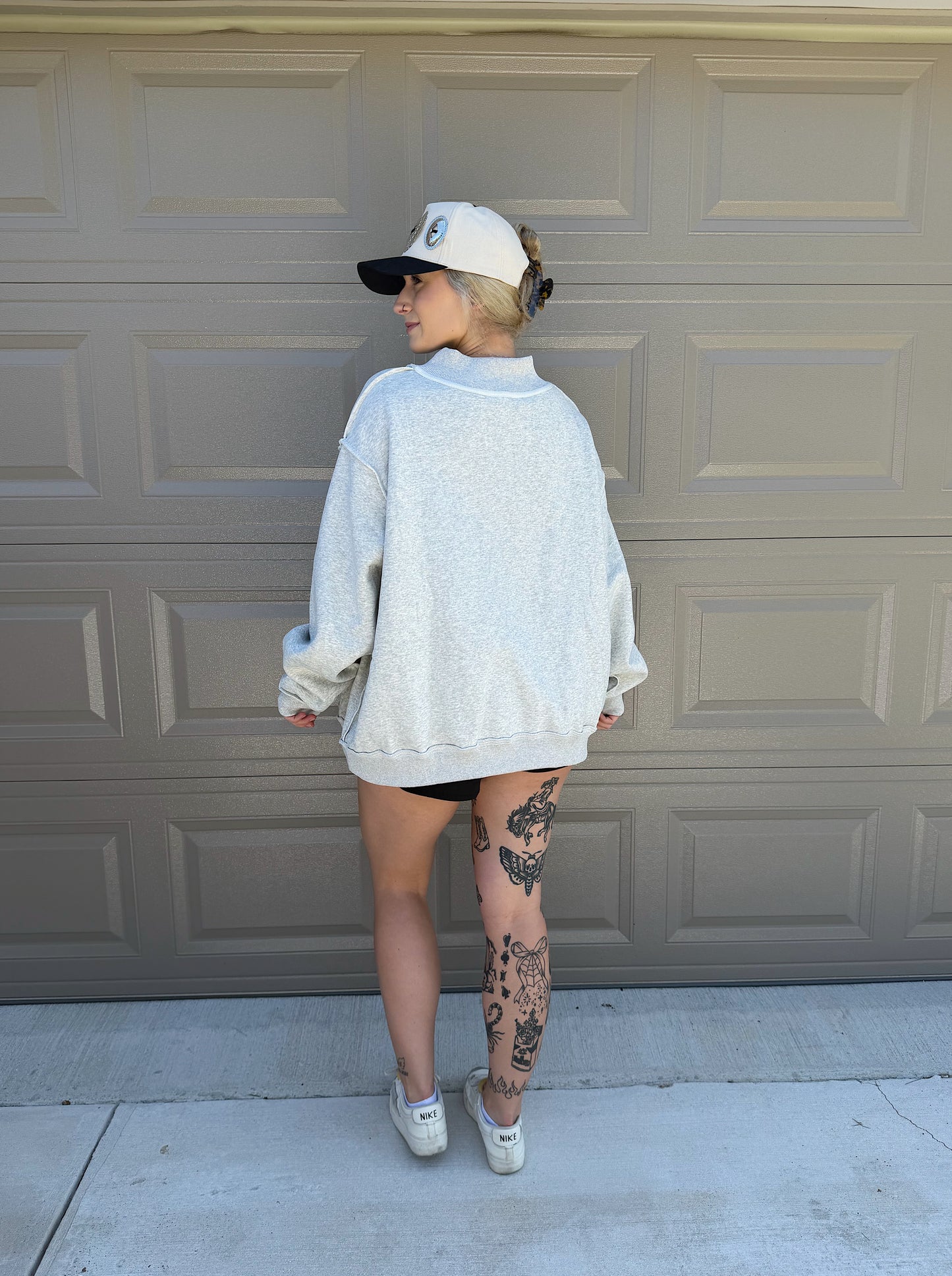 JESUS Mock Neck Sweatshirt
