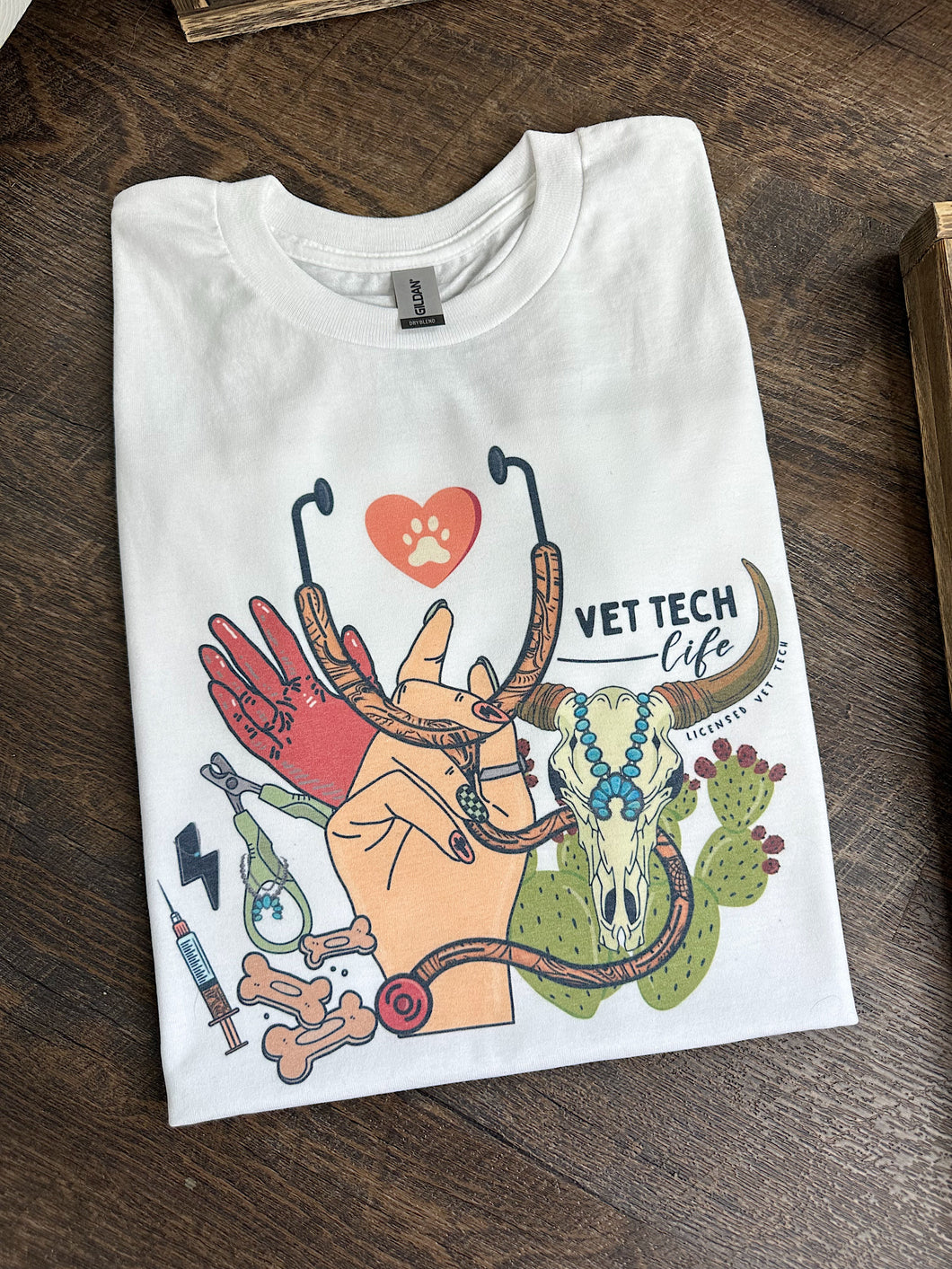 Western Vet Tech TEE, CREWNECK or QUARTER ZIP