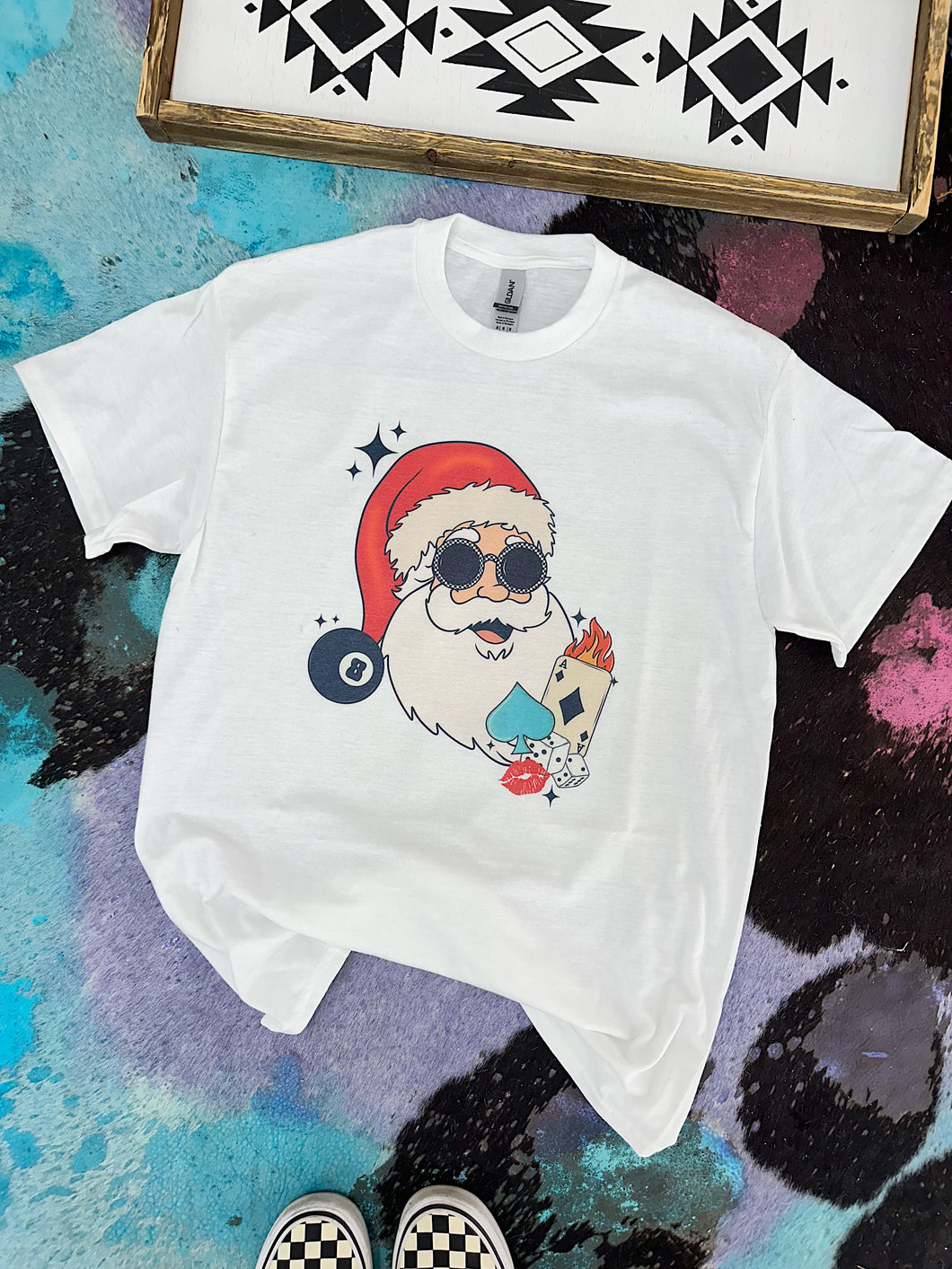 Western Santa TEE or CREWNECK