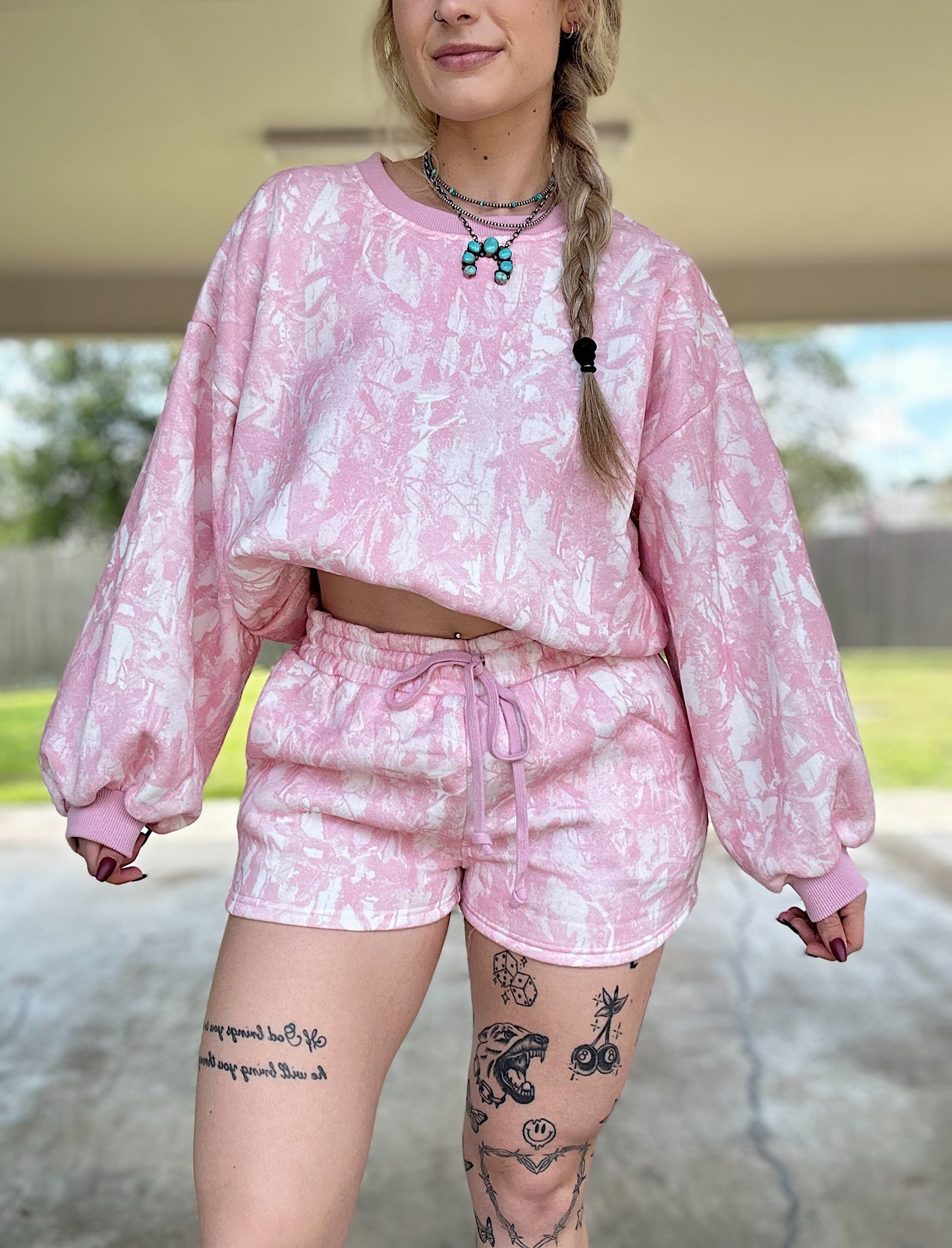 Pink Camo Matching Set
