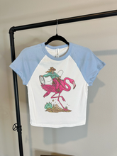 Load image into Gallery viewer, Cowgirl Flamingo Baby Tee
