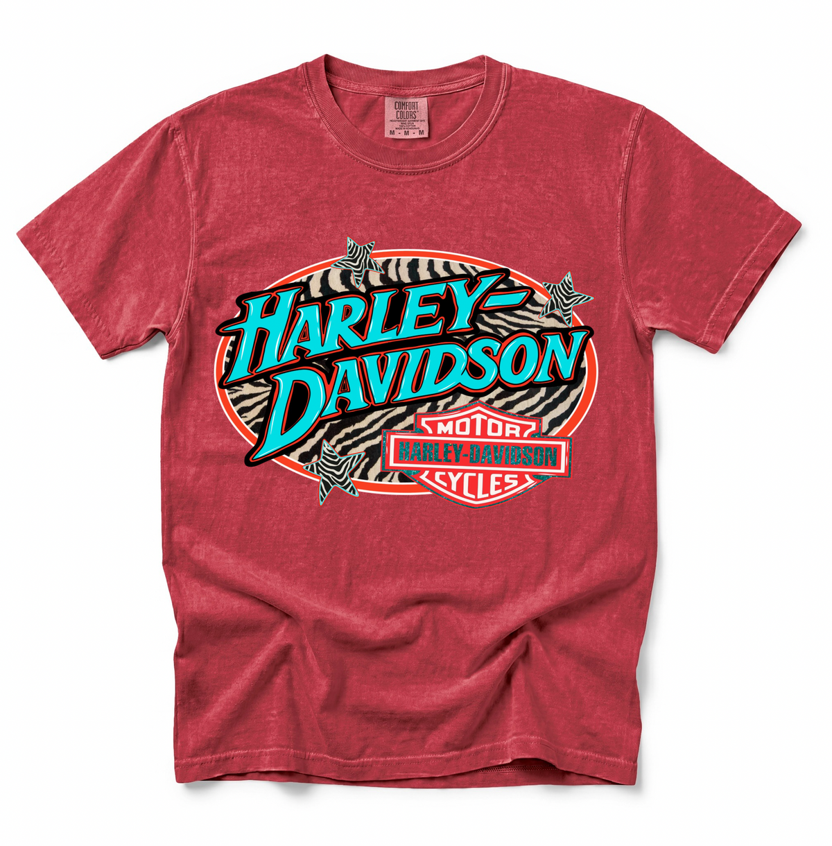 Zebra Harley COMFORT COLORS TEE