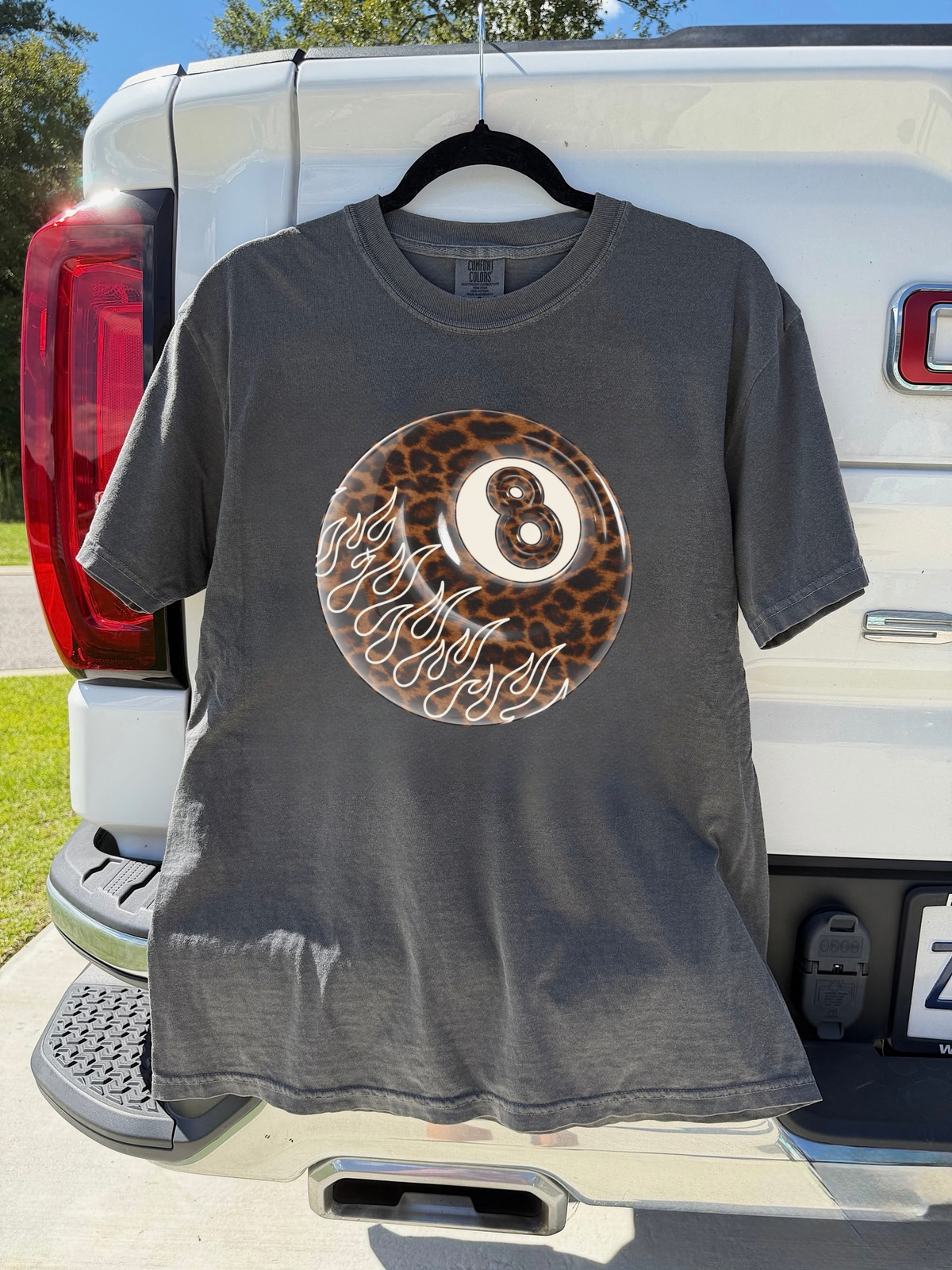 Leopard 8 Ball COMFORT COLORS TEE
