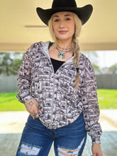 Load image into Gallery viewer, Rodeo Time Zip Up Hoodie
