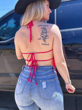 Load image into Gallery viewer, Fringe Open Back Top (Hot Pink)
