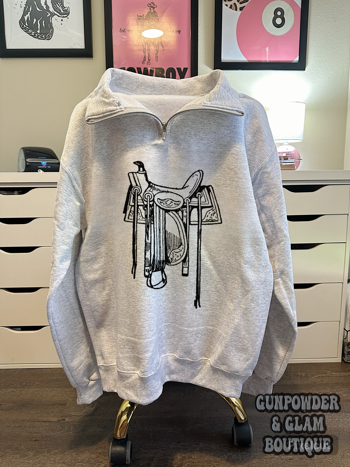 Saddle Quarter Zip