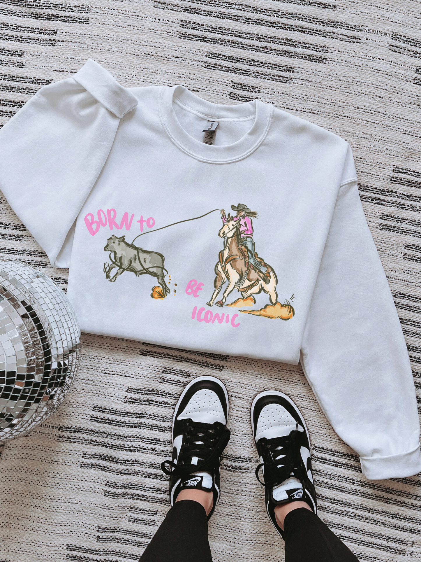 Iconic Cowgirl TEE or CREWNECK