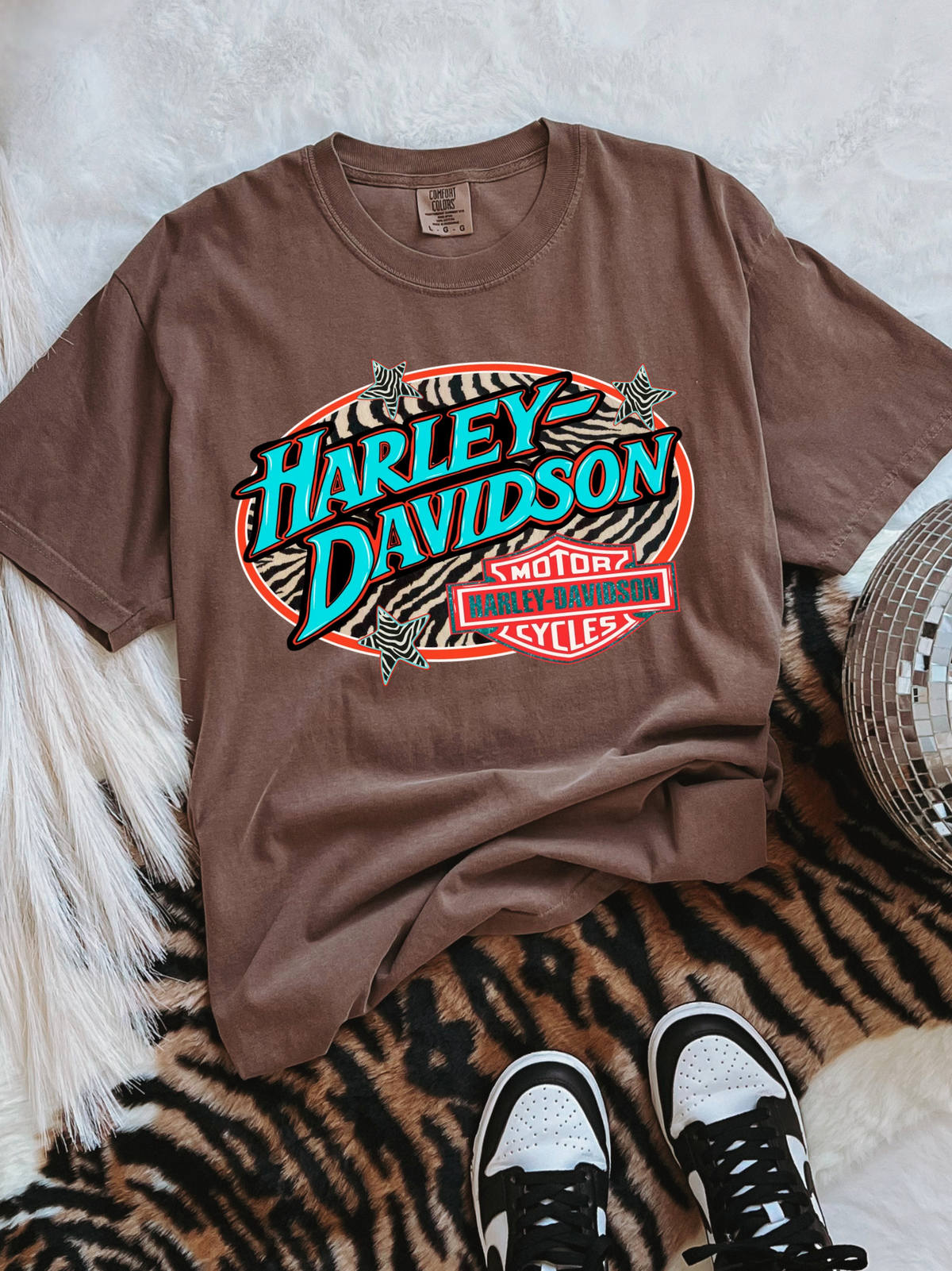 Zebra Harley COMFORT COLORS TEE
