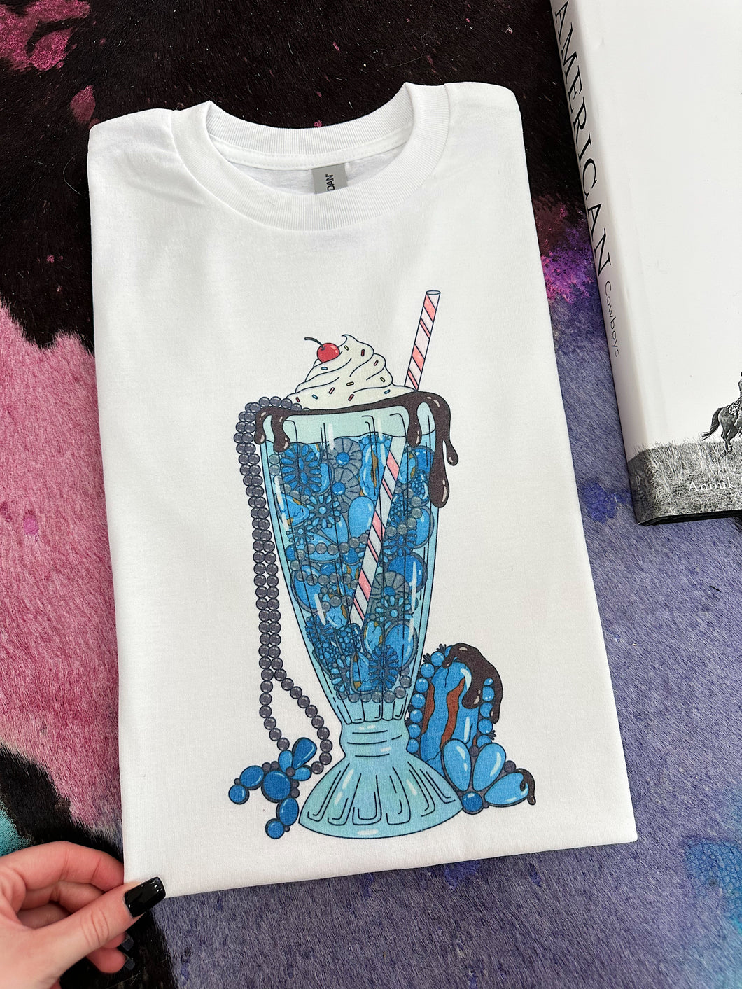 Turquoise Milkshake TEE or CREWNECK