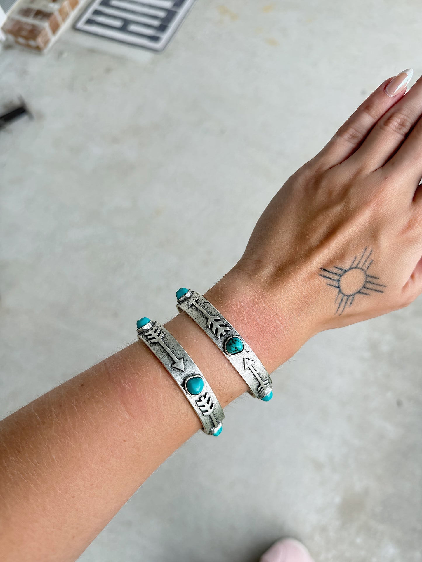 Turquoise Arrow Cuff