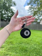 Load image into Gallery viewer, Rhinestone 8 Ball Keychain

