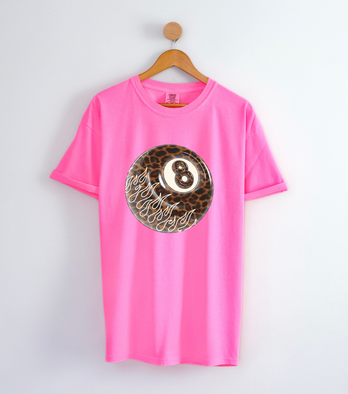 Leopard 8 Ball COMFORT COLORS TEE