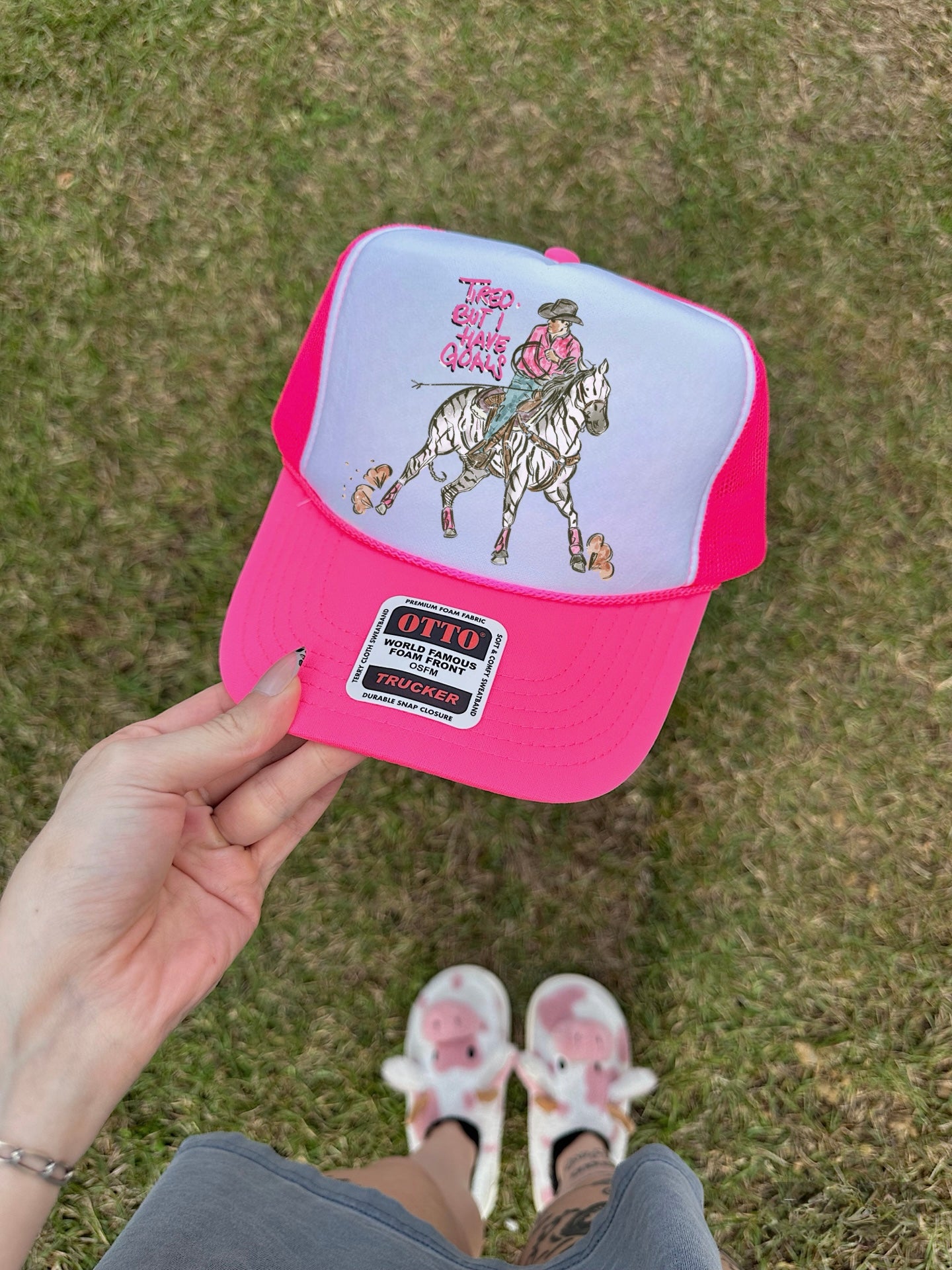 Tired But I Have Goals Trucker Hat (Multiple Color Options)