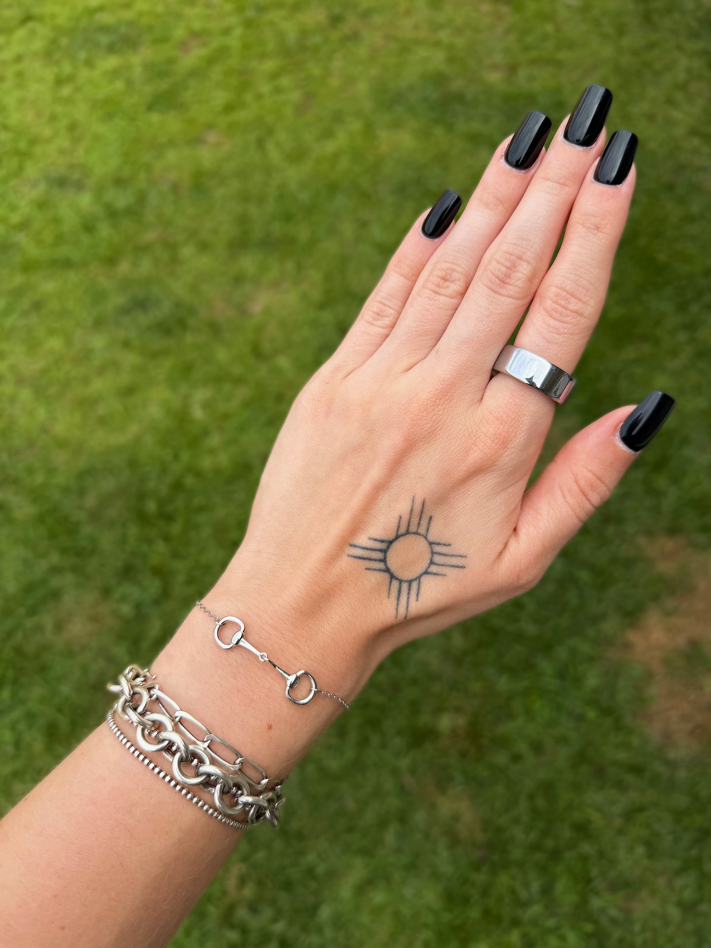 Snaffle Bit Bracelet (Sterling Silver)