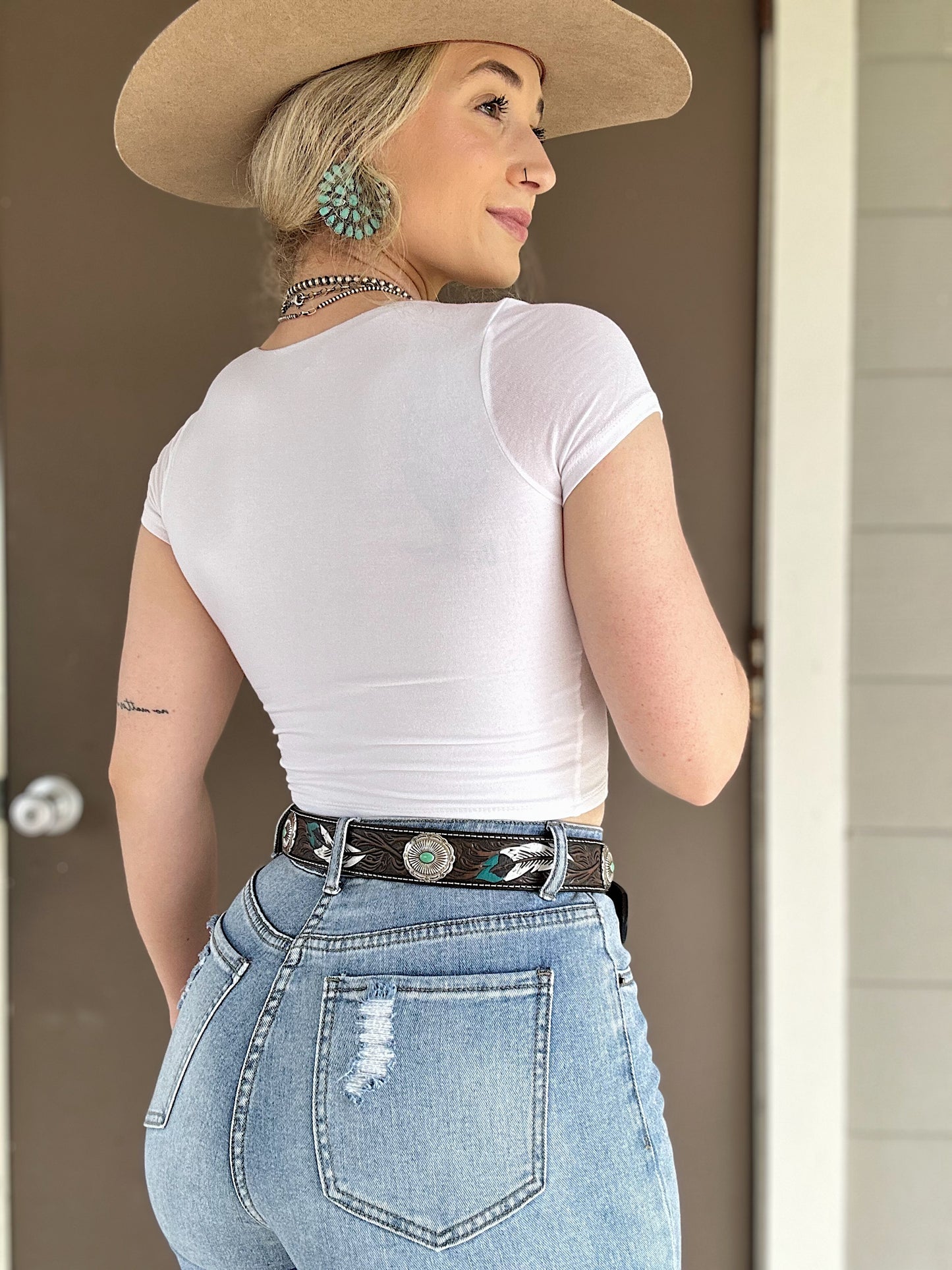 The Basic Babe Crop (White)