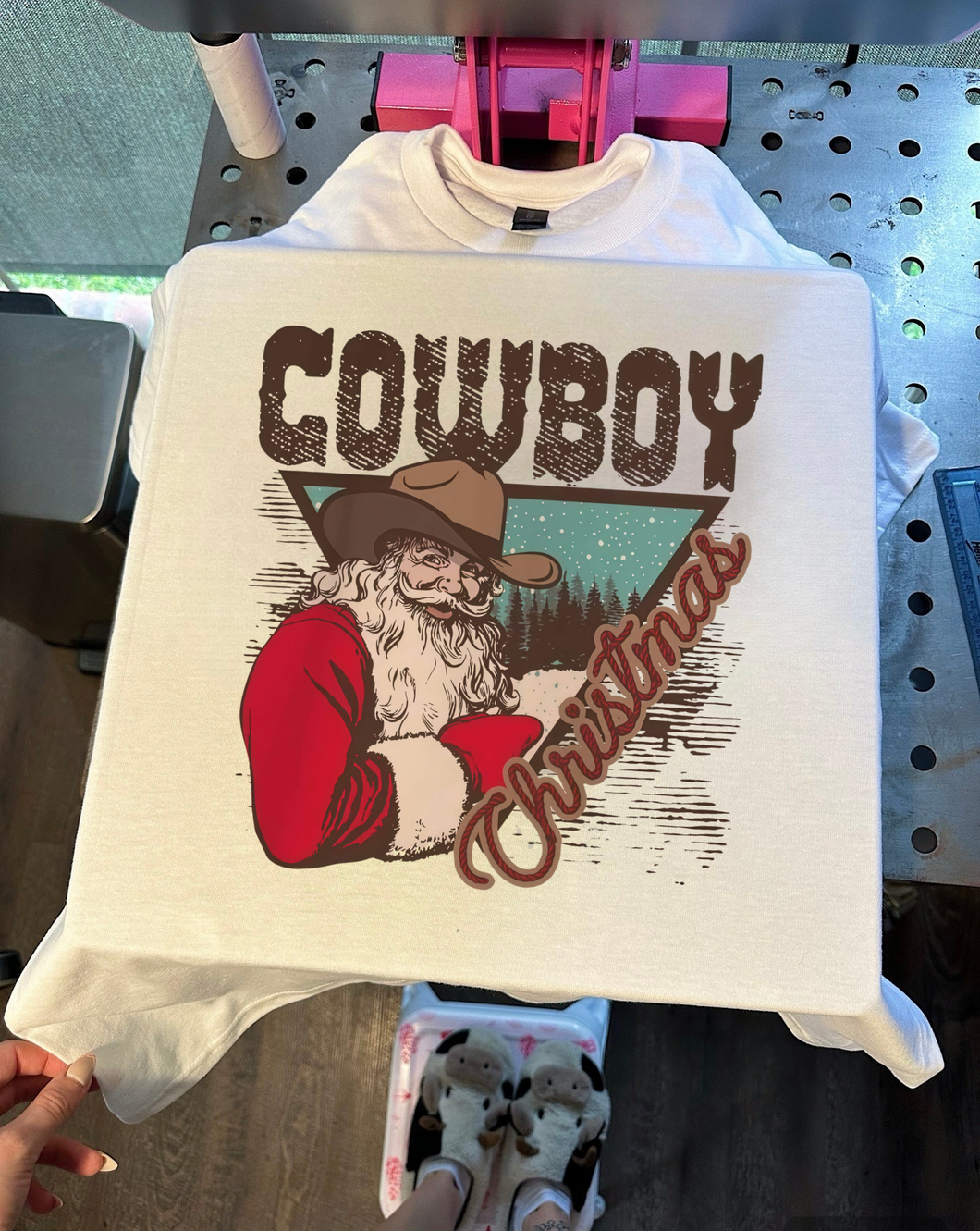 Cowboy Christmas Tee or Crewneck