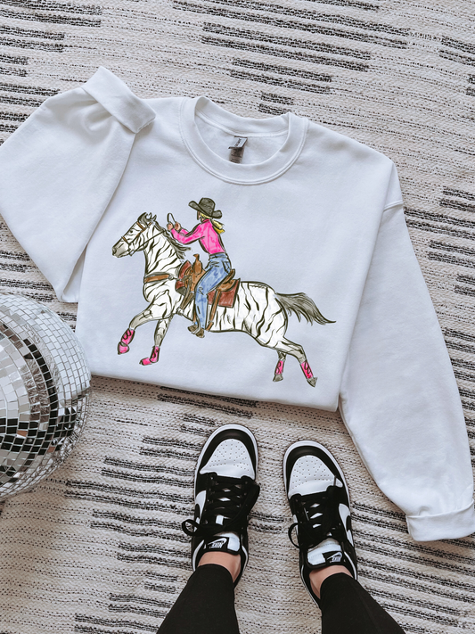 Cowgirl Chaos TEE or CREWNECK