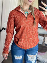 Load image into Gallery viewer, Boot Stitch Quarter Zip (Rust)
