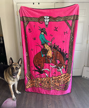 Load image into Gallery viewer, Pink Cowboy Blanket
