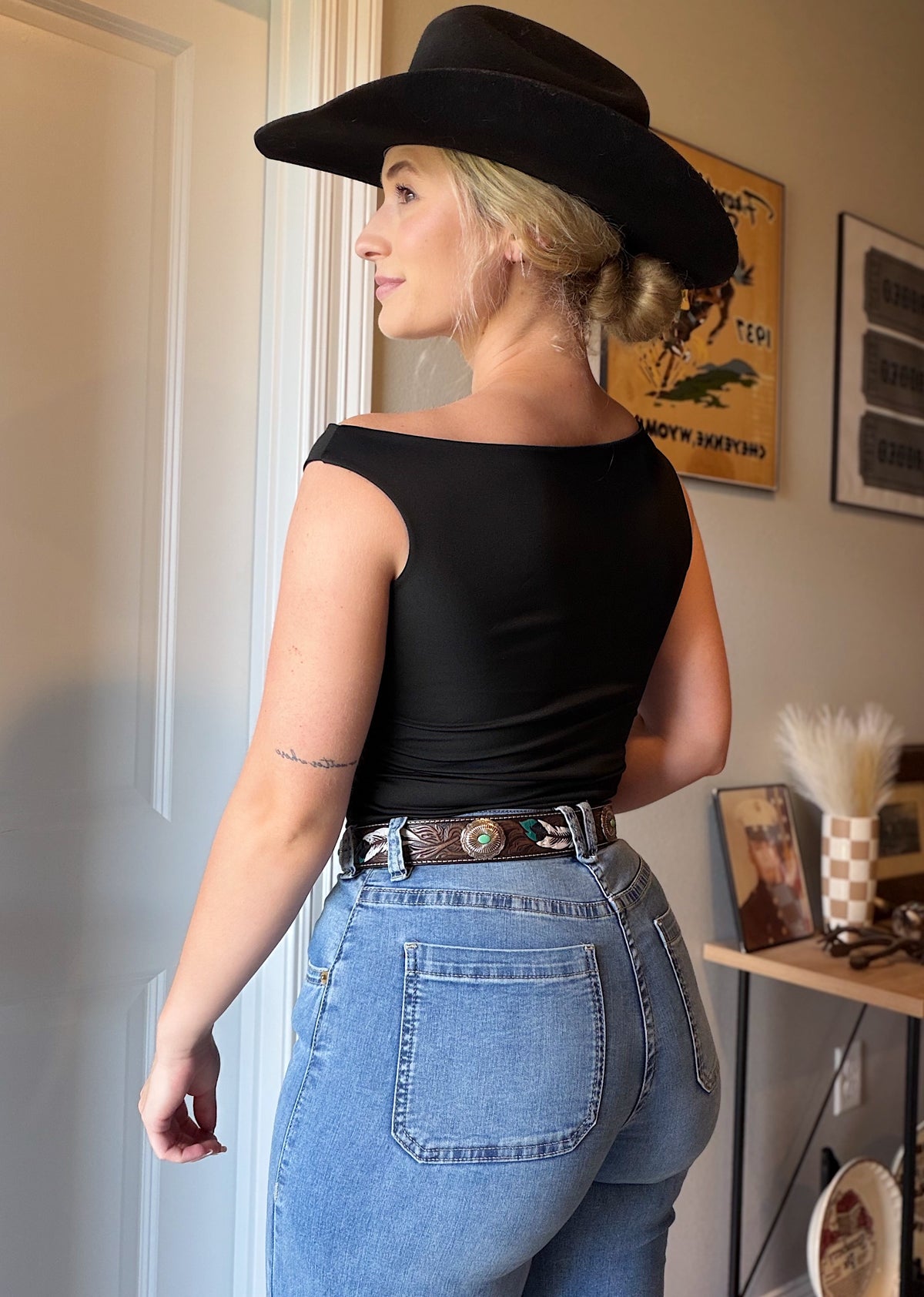 One Shoulder Top (Black)