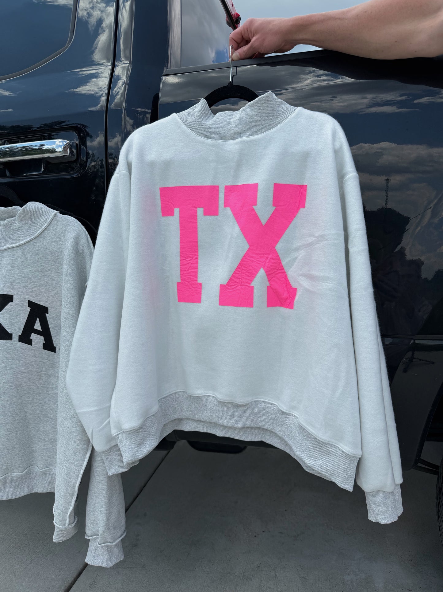 Texas Reversible Mock Neck Sweatshirt