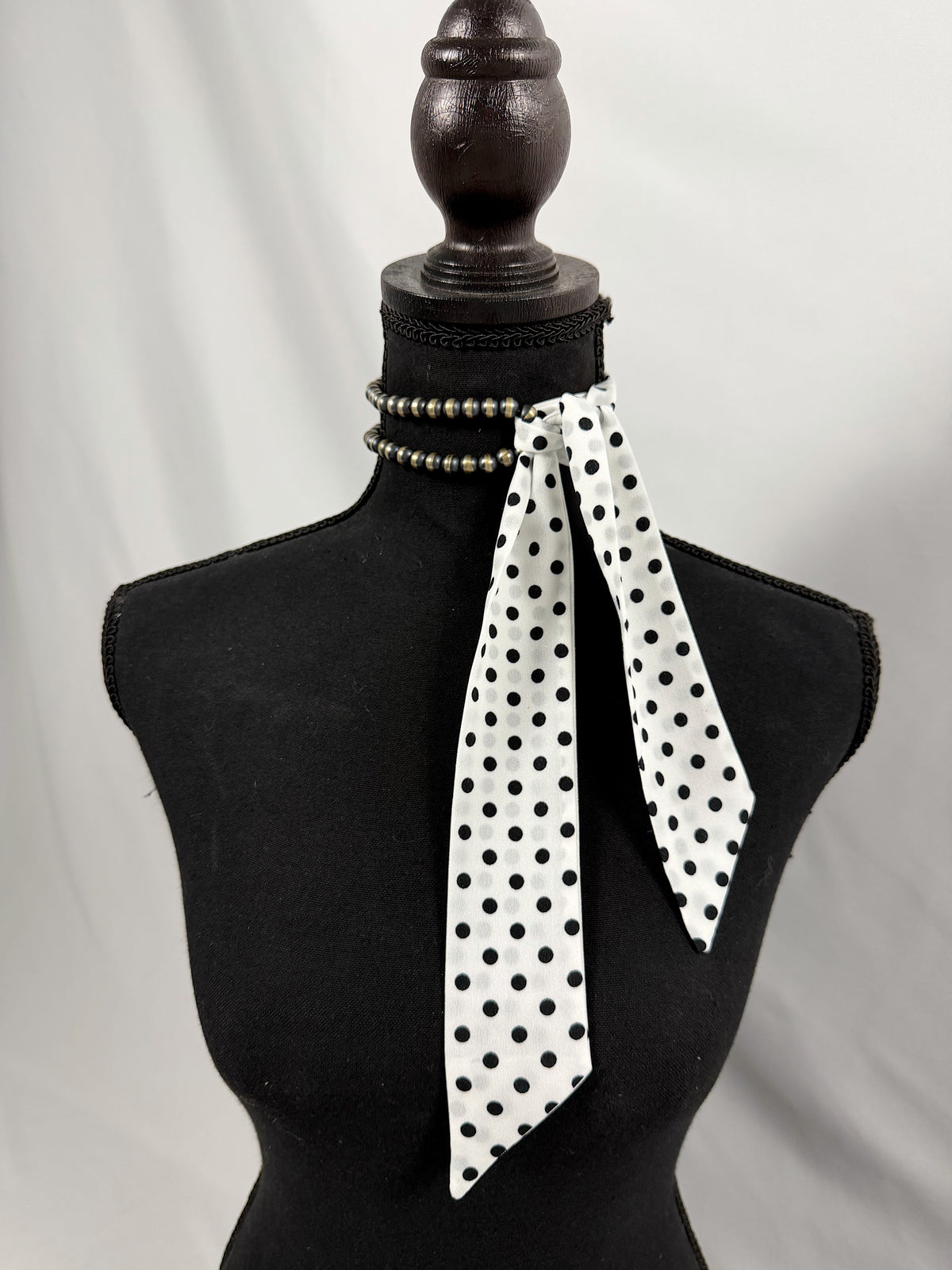 Polka Dot Twilly (White)