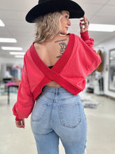 Load image into Gallery viewer, The Shiloh Reversible Crew (Red)
