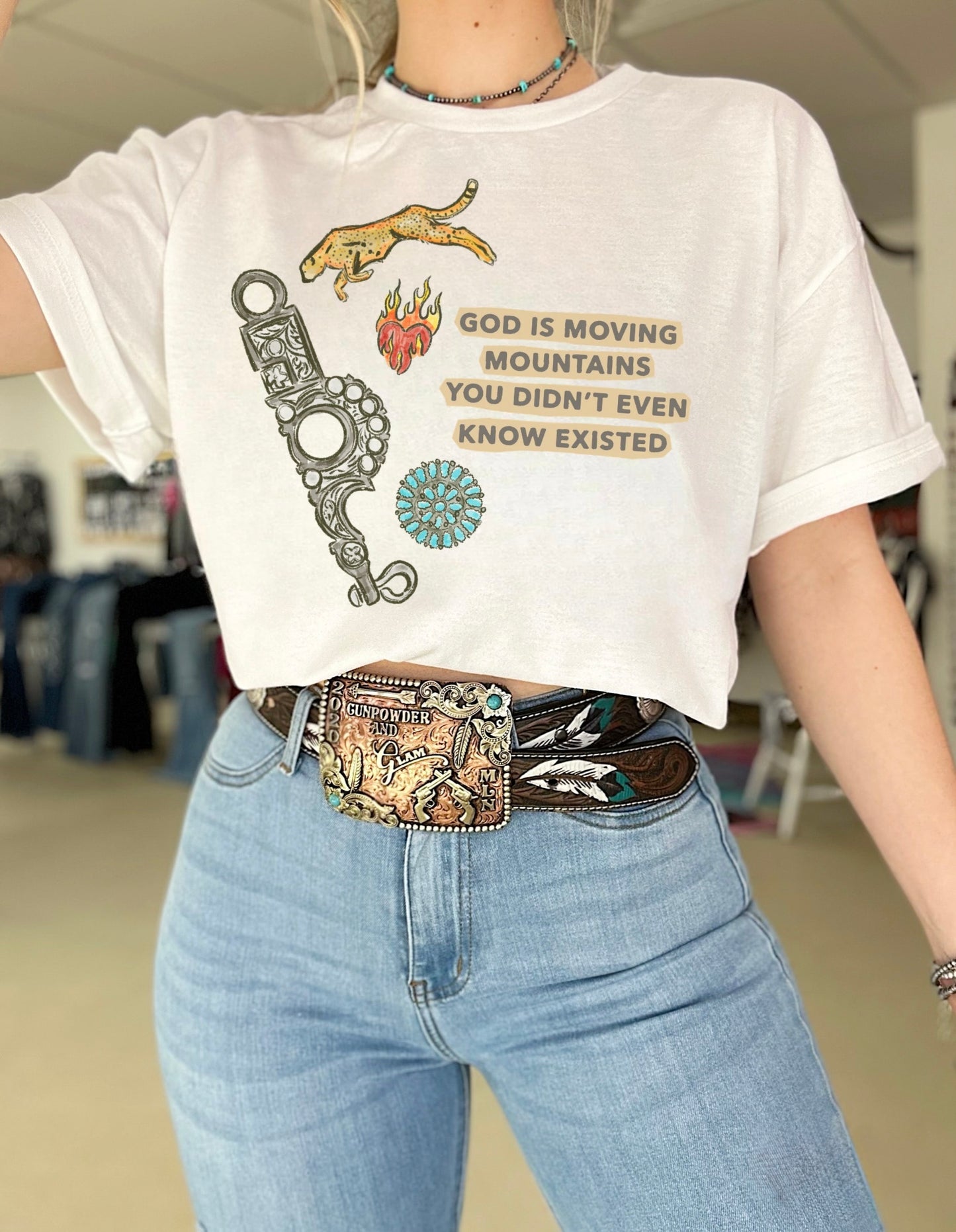 God Is Moving Mountains TEE or CREWNECK