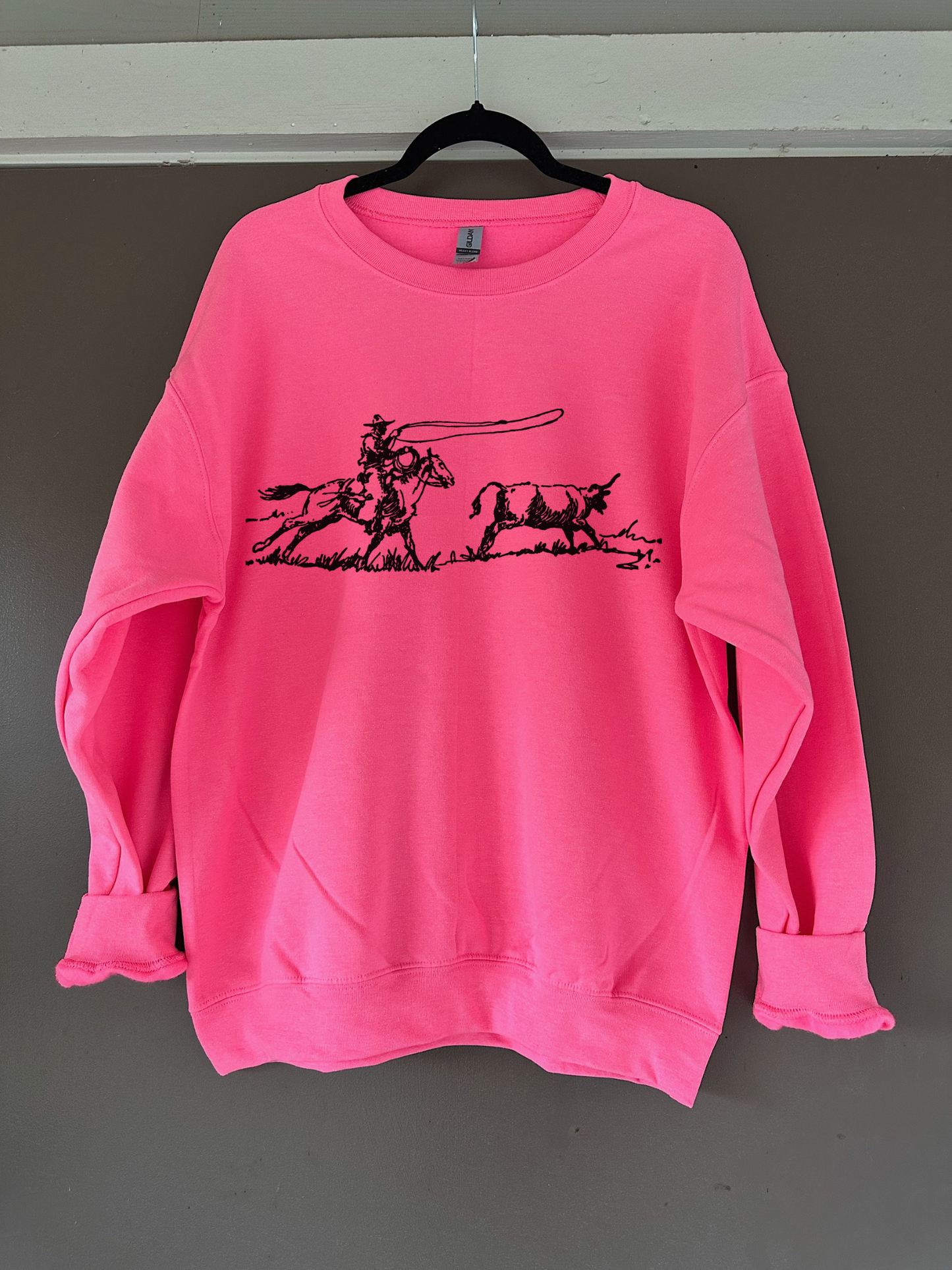 The Roper Crewneck (Hot Pink)
