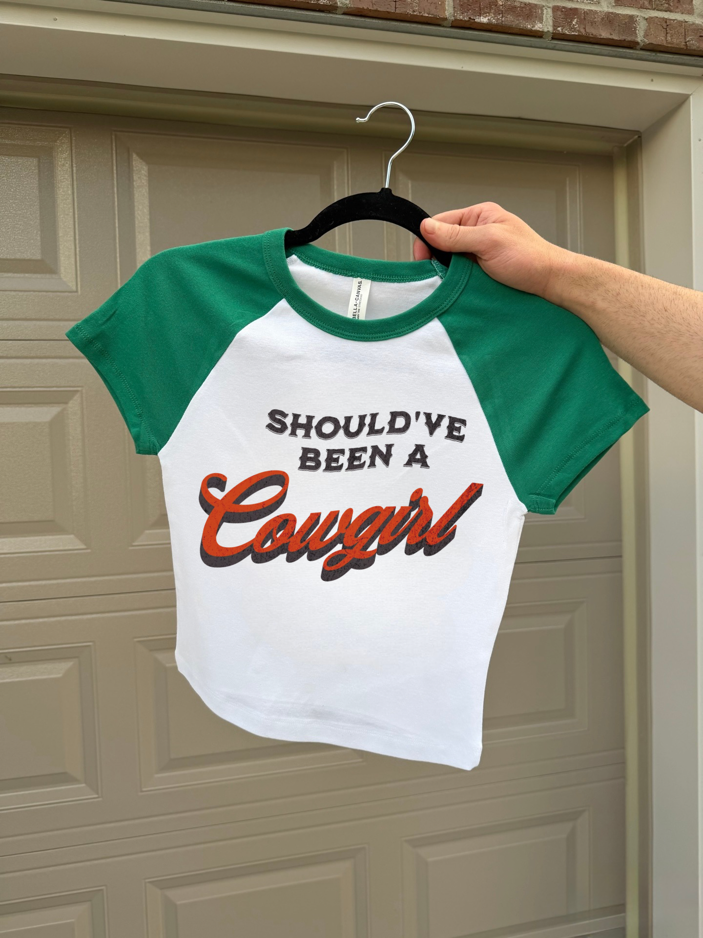 Should’ve Been A Cowgirl Baby Tee