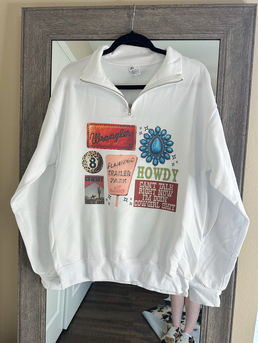 Cowgirl Collage TEE, CREWNECK or QUARTER ZIP