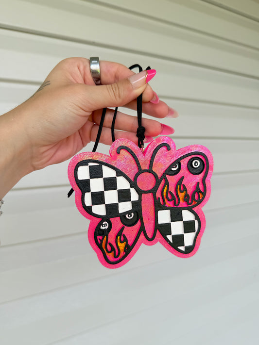 8 Ball Butterfly Car Freshie