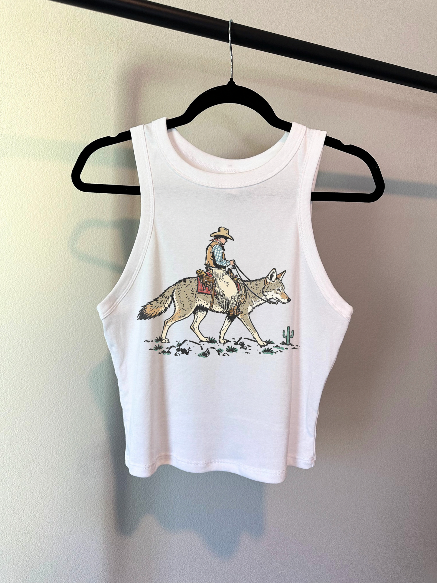 Coyote Cowboy Cropped Tank