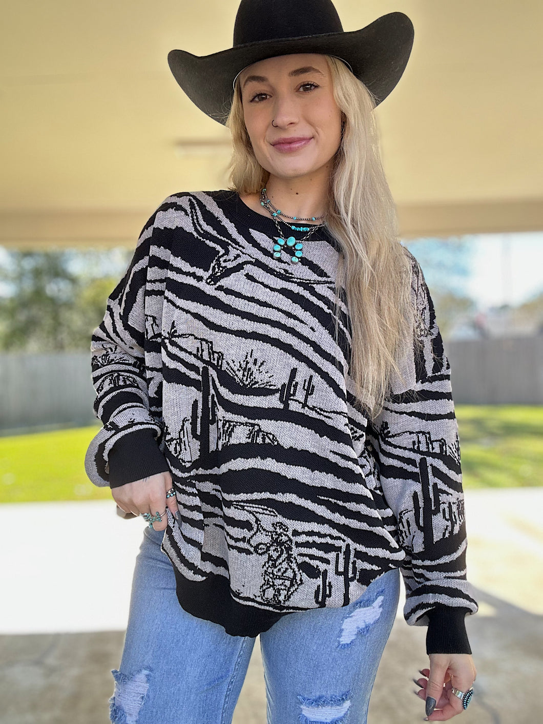 Wild West Zoo Sweater
