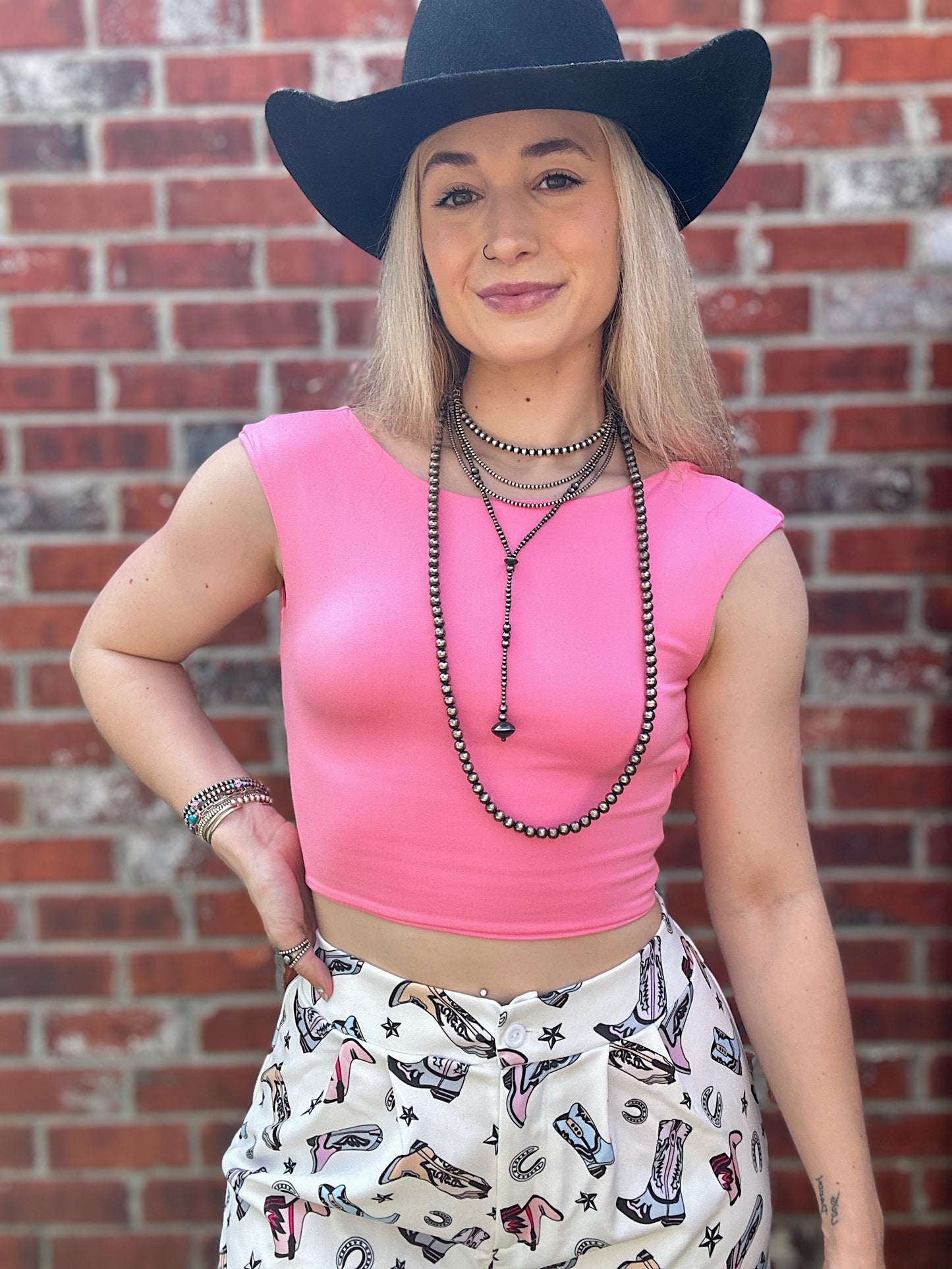 The Pretty In Pink Top (Open Back)