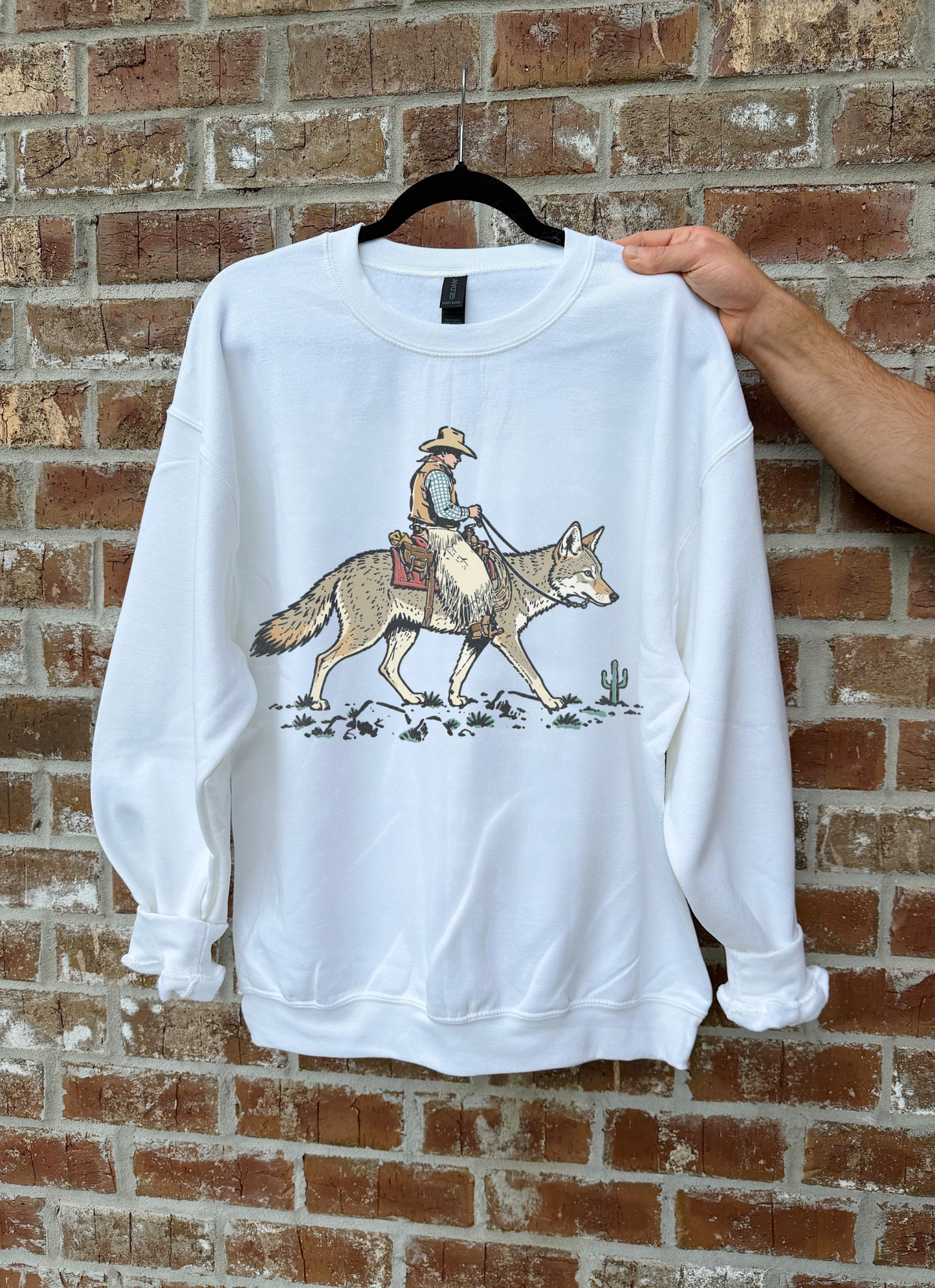 Coyote Cowboy TEE or CREWNECK