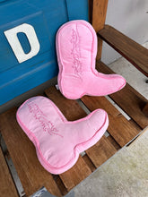 Load image into Gallery viewer, Pink Cowboy Boot Pillow
