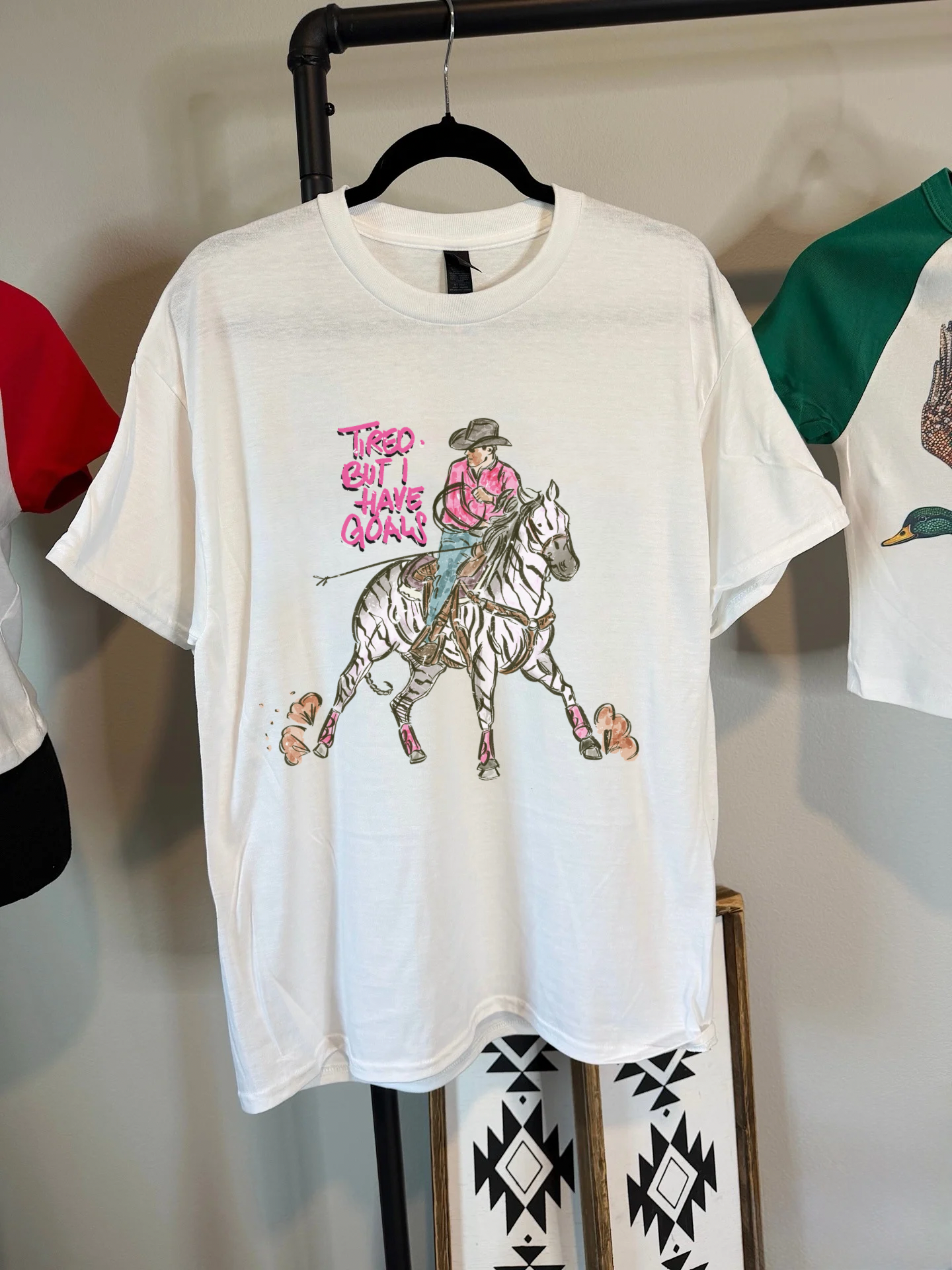 Tired But I have Goals TEE or CREWNECK