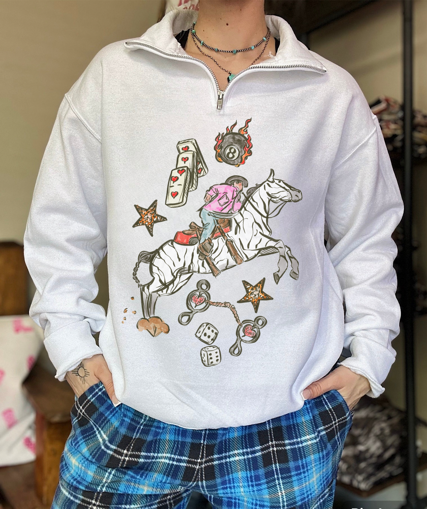 Wild Card Cowboy Quarter Zip