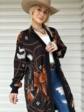 Load image into Gallery viewer, Spurs &amp; Saddles Cardigan
